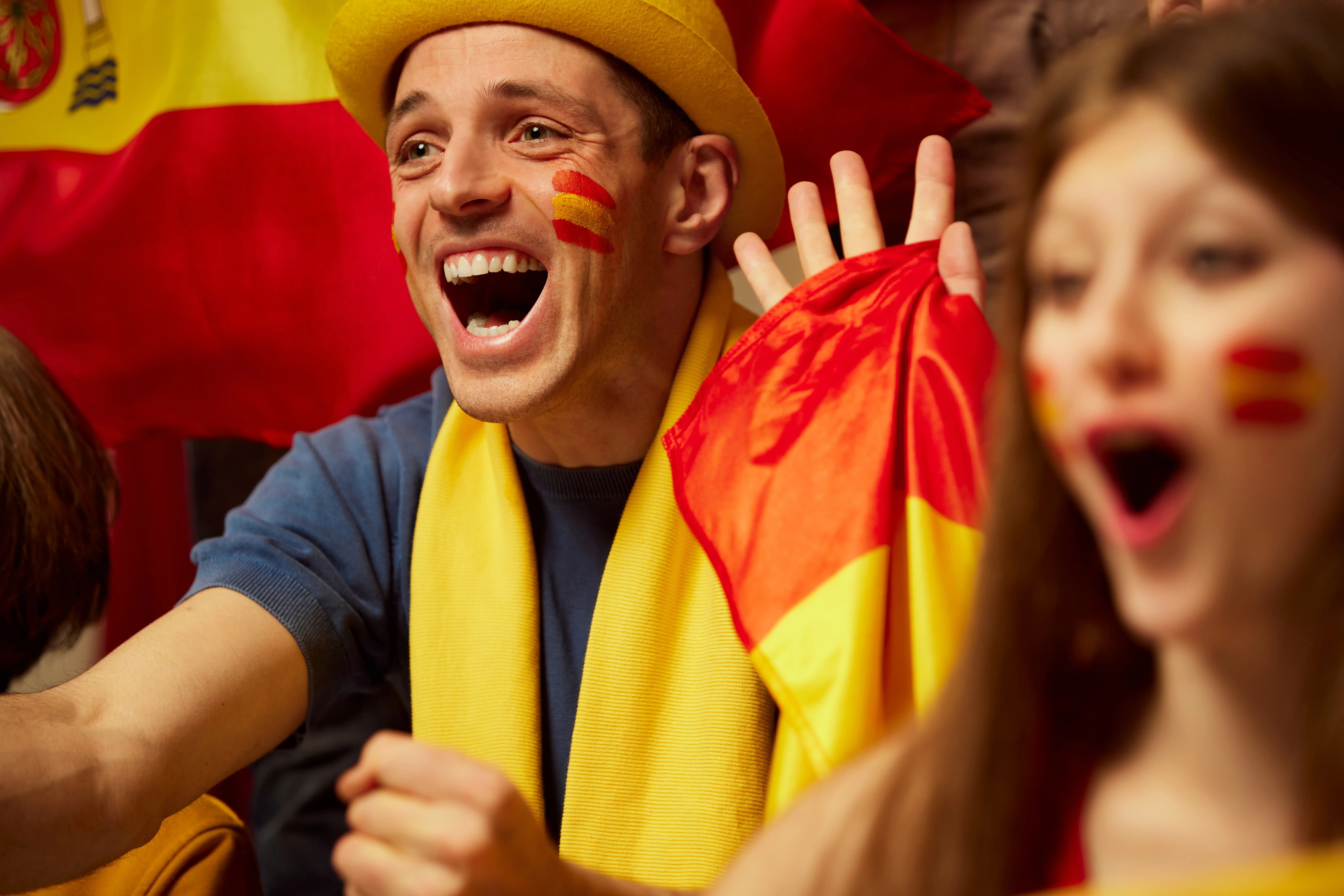 La pantalla gigante para ver la final del Mundial