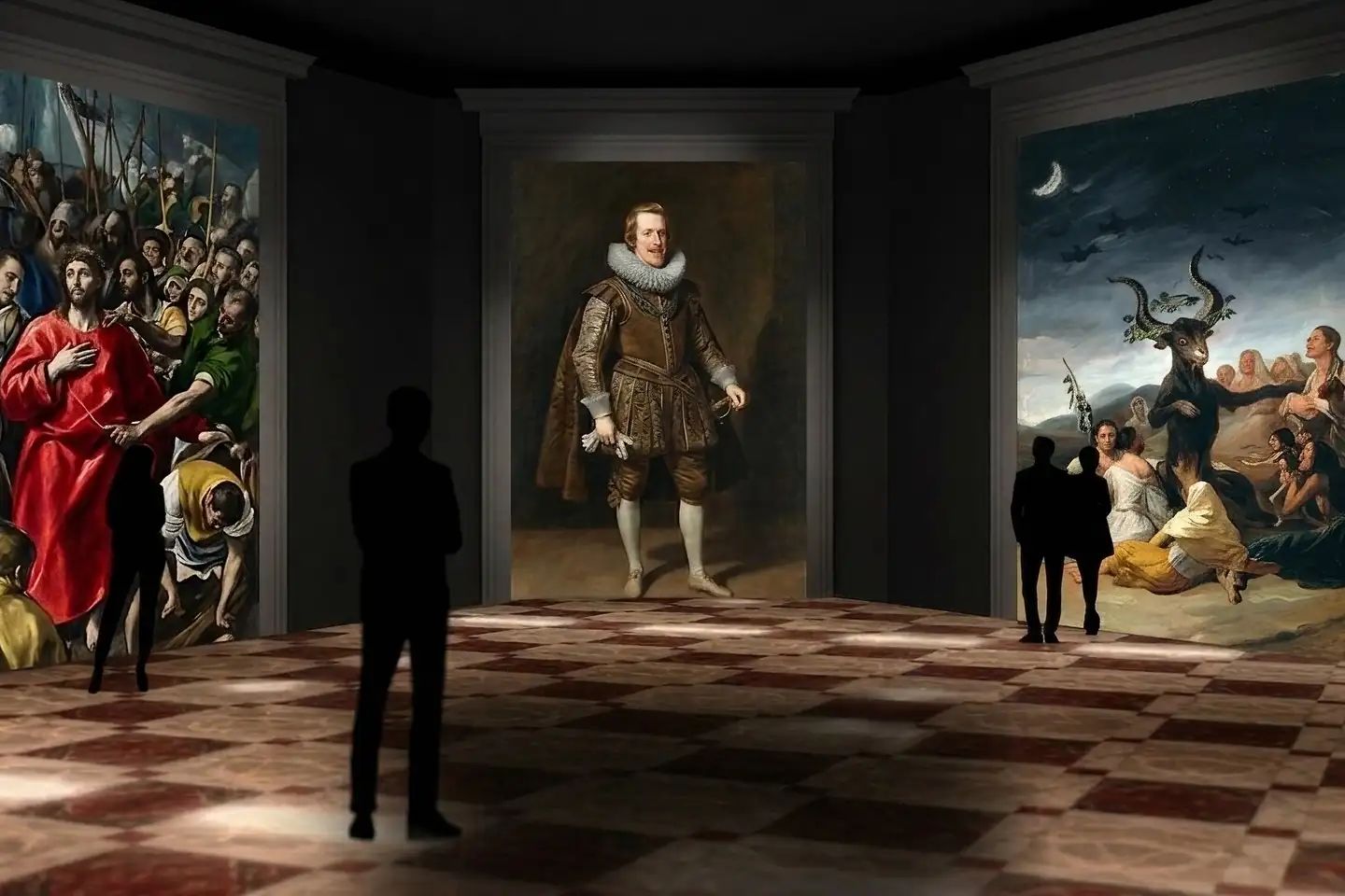 Exposición inmersiva «El Greco, Velázquez, Goya: La Triada Inmortal»