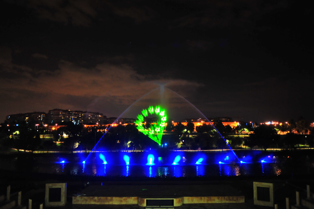 Los espectáculos de luces y sonido en Parque Europa