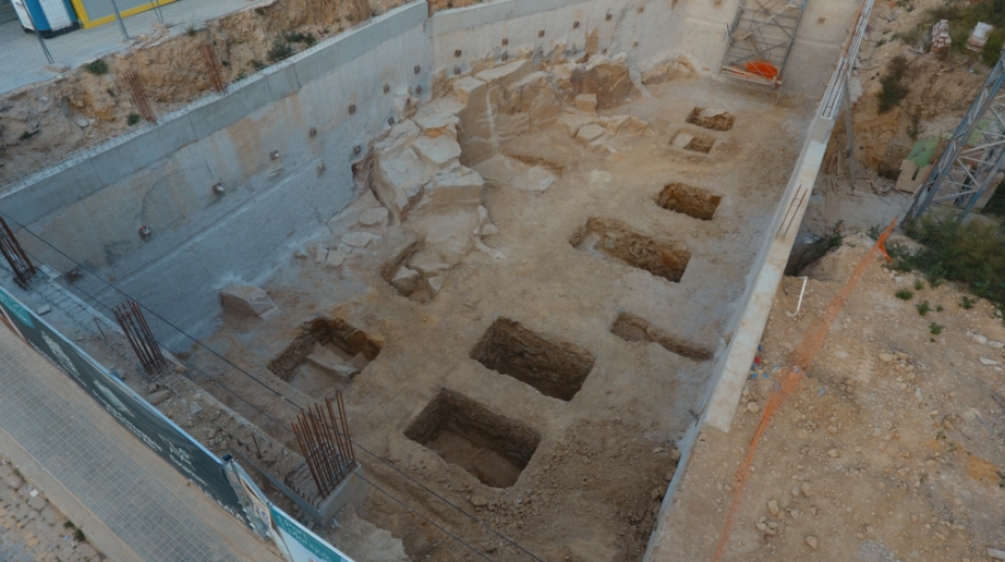 Una pedrera romana del segle II aC apareix a Montjuïc durant unes obres
