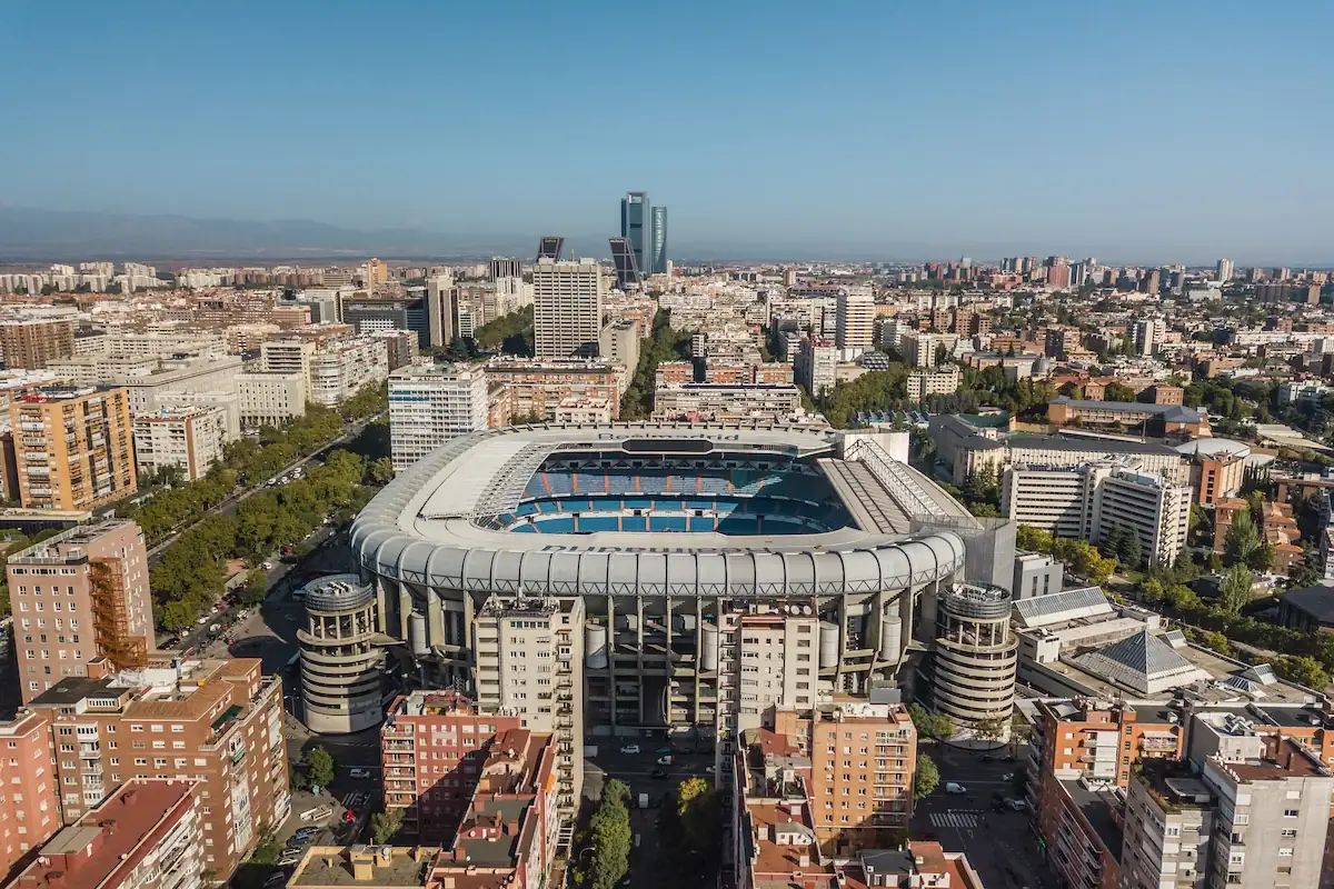 El Estadio Bernabeu y su entorno en 2018