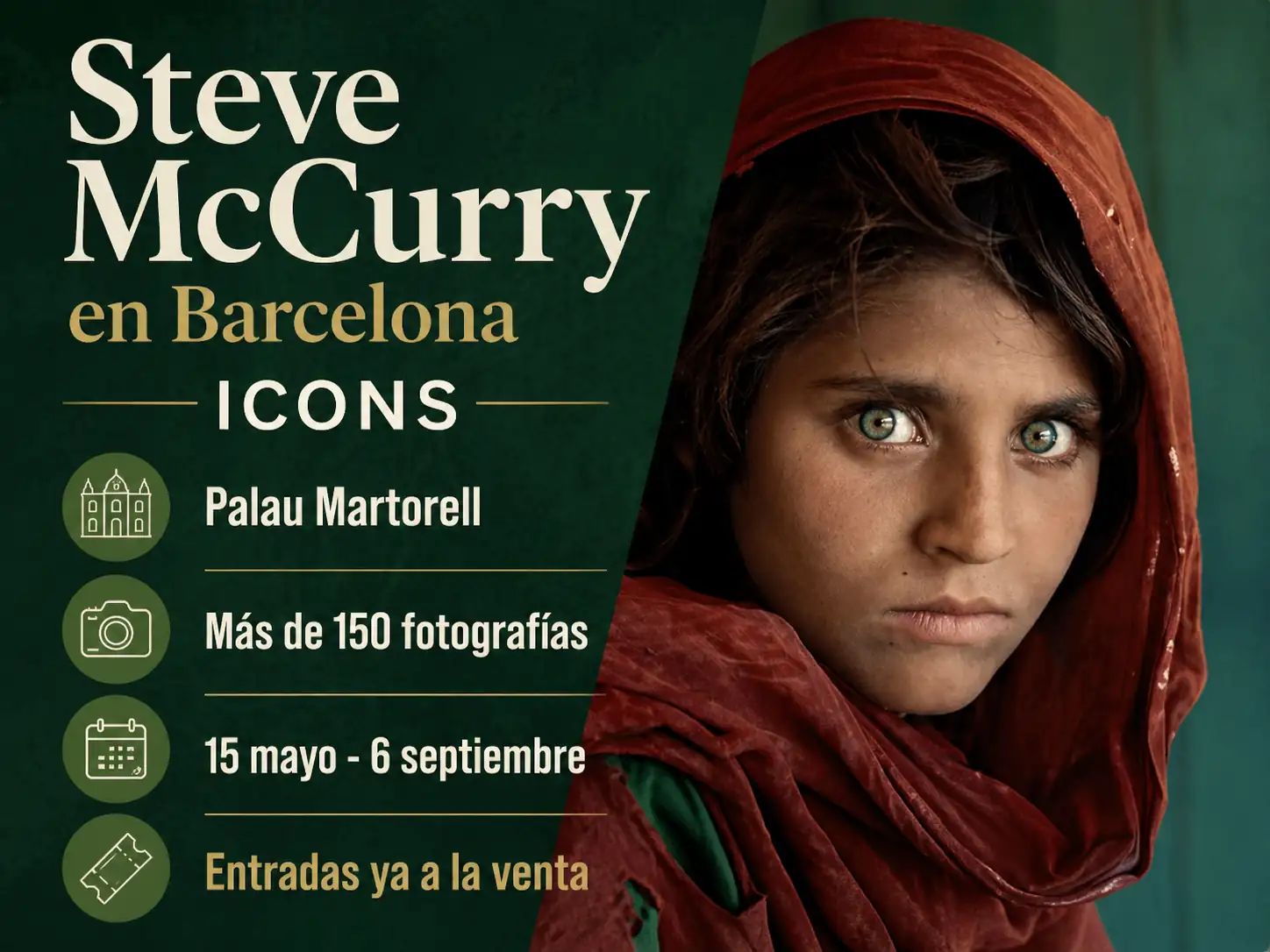 Steve McCurry ICONS Barcelona