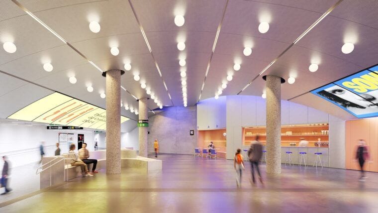 Un pas subterrani per al disseny: el metro de Glòries s'obrirà directament al DHub