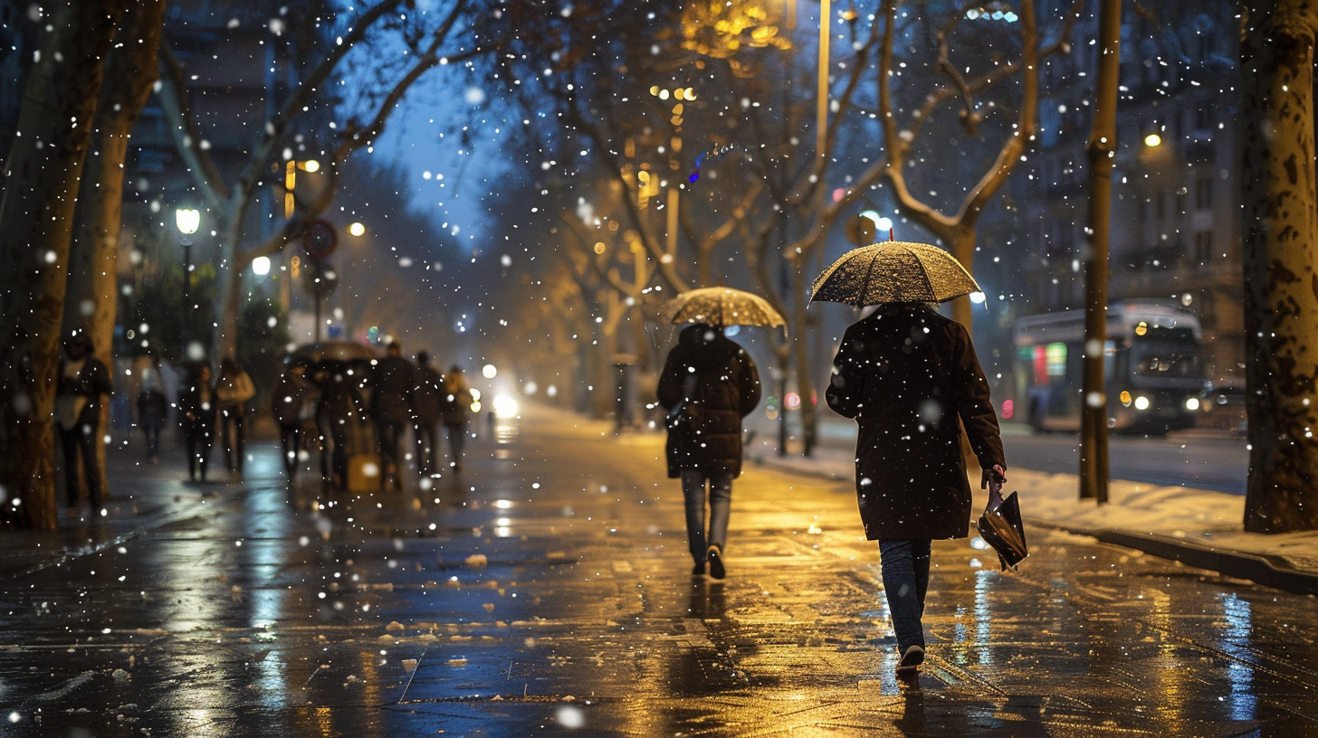 Alerta por nieve y frío extremo en Barcelona y Tarragona durante la noche de Reyes