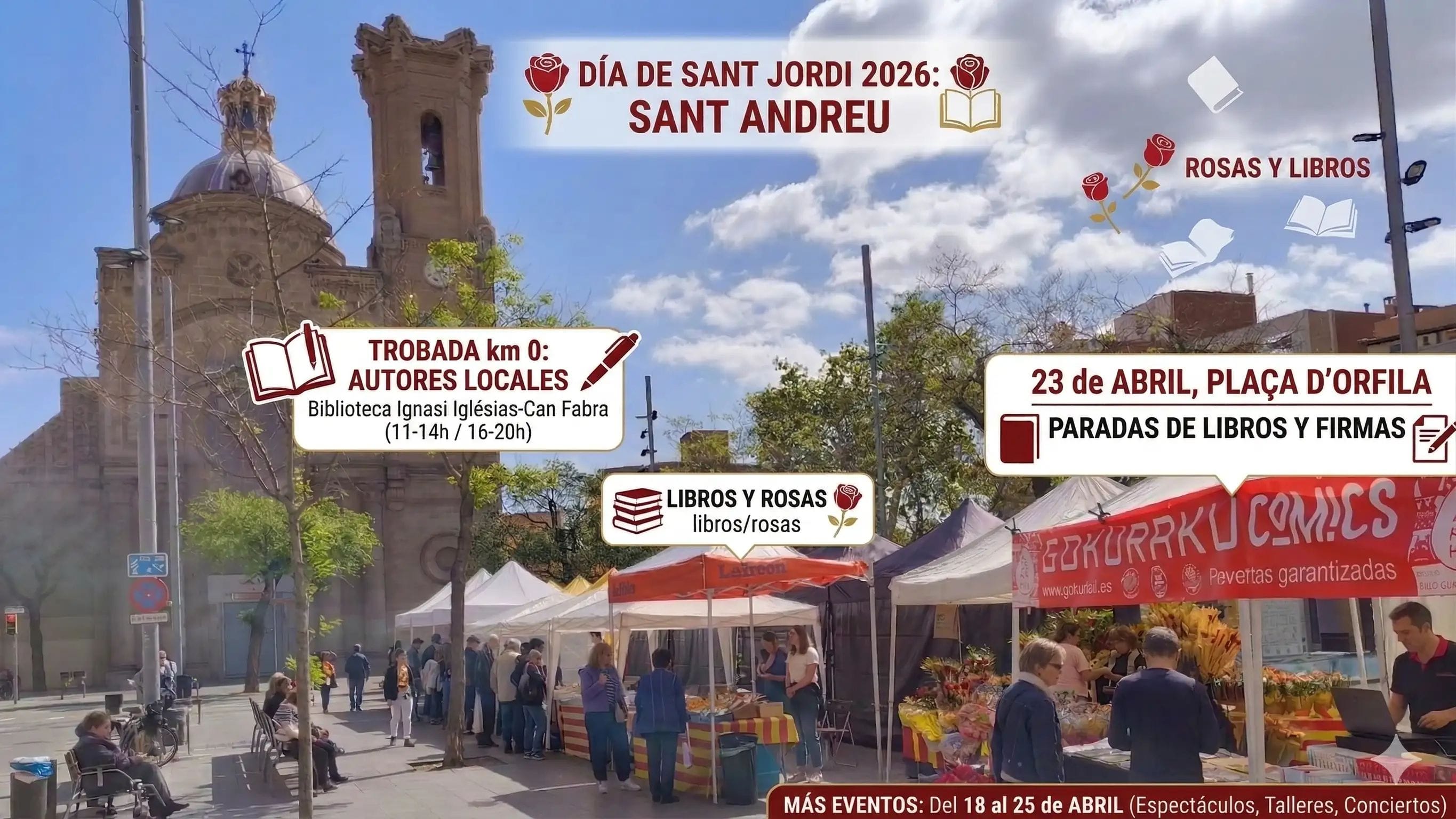 Sant Jordi 2026 a Sant Andreu