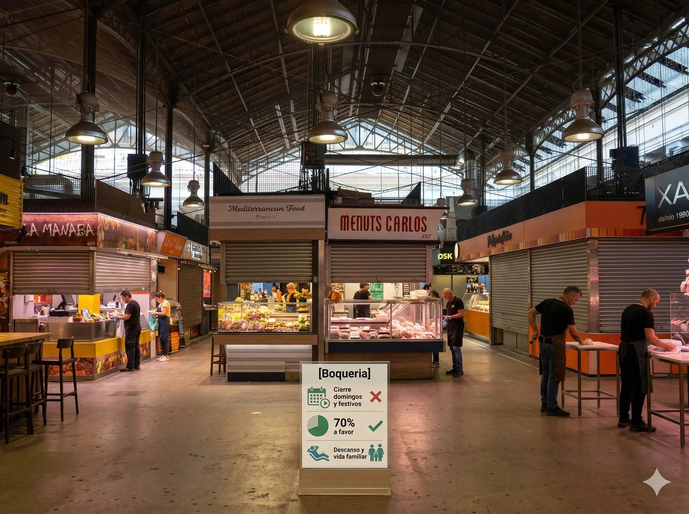 La Boqueria dejará de abrir domingos y festivos tras el voto del 70% de sus comerciantes