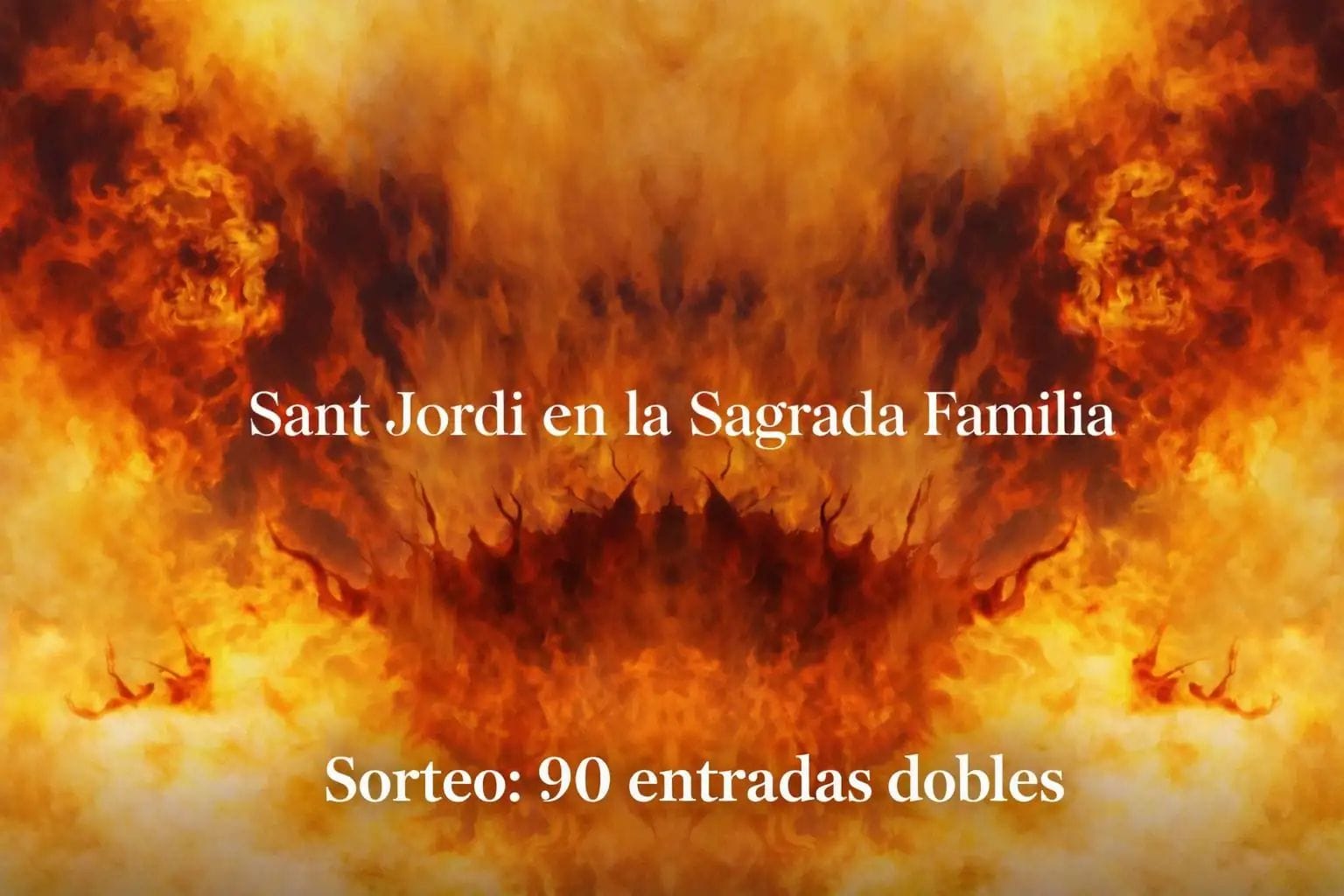 La Sagrada Família sortea 90 entradas dobles para una visita nocturna de Sant Jordi en Barcelona