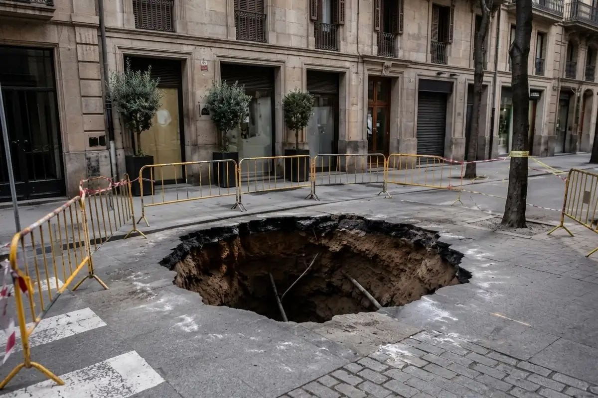El Govern estudia compensar a vecinos y comercios tras el socavón de la L9 en Barcelona