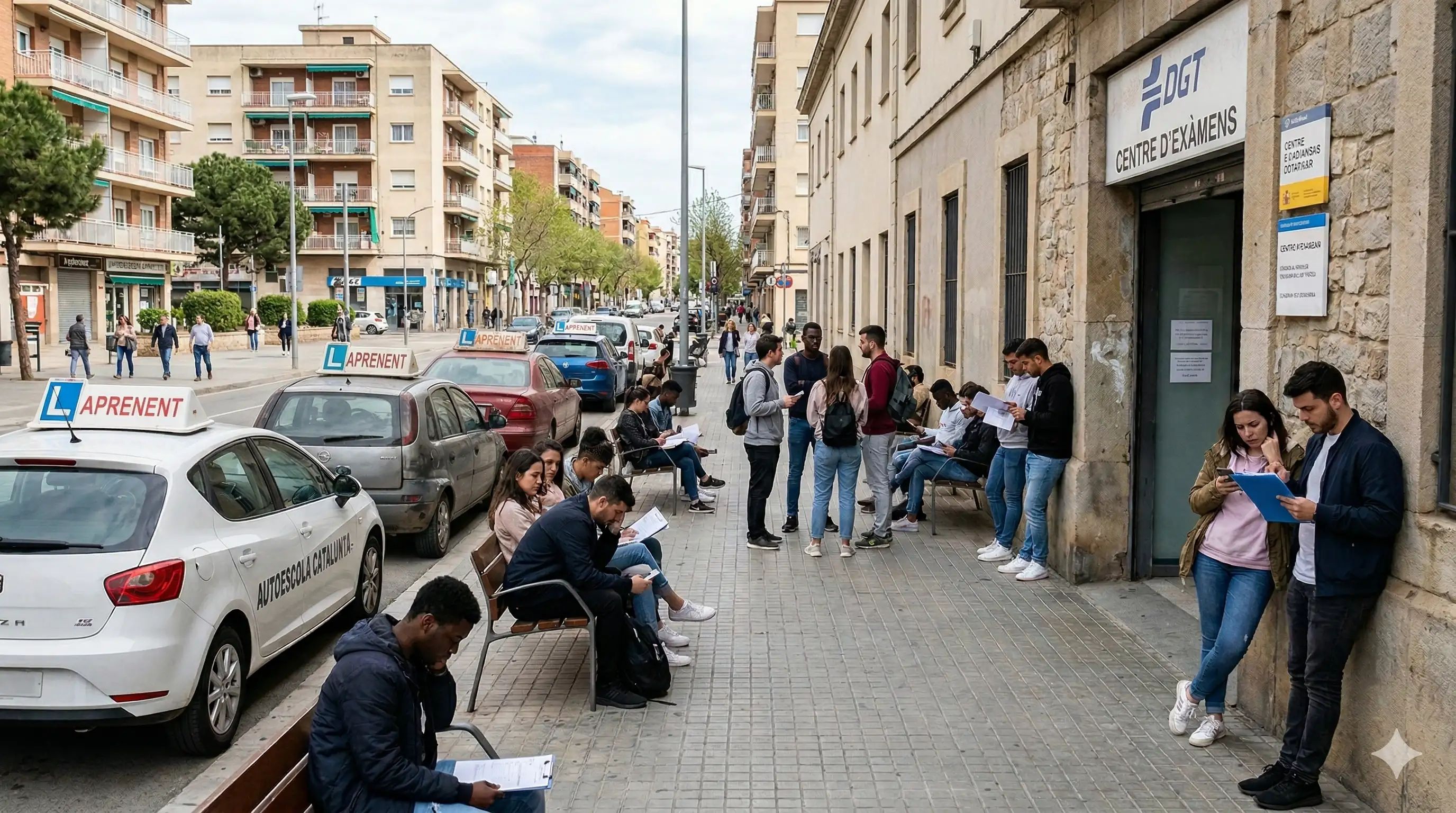 La escasez de examinadores de tráfico deja a más de 85.000 personas en Cataluña esperando para sacarse el carnet