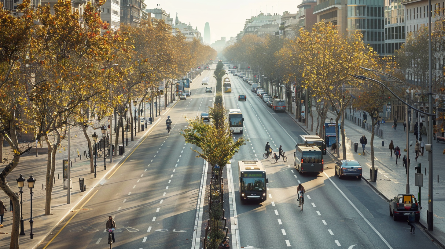 Barcelona transformará la Gran Vía con aceras de 6 m y ciclovías: obras en 2026