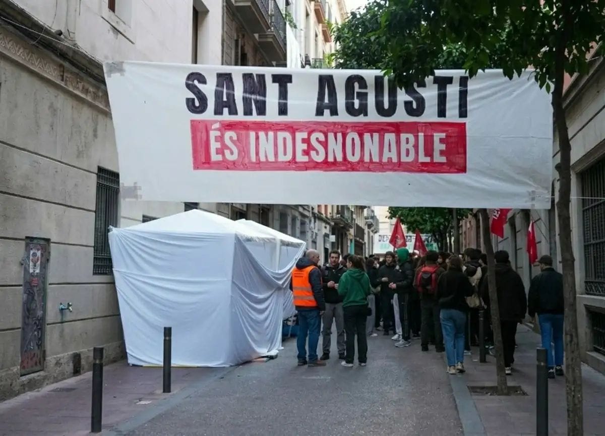 Protesta a Gràcia