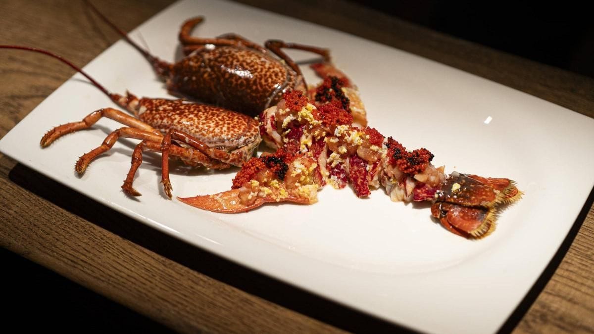 El salpicó de bogavante del restaurant Kresala.