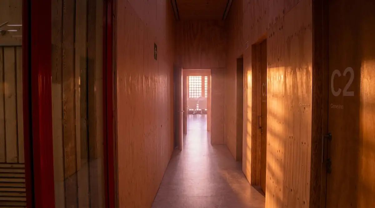 Interior del Centre de Vida Comunitària a Trinitat Vella