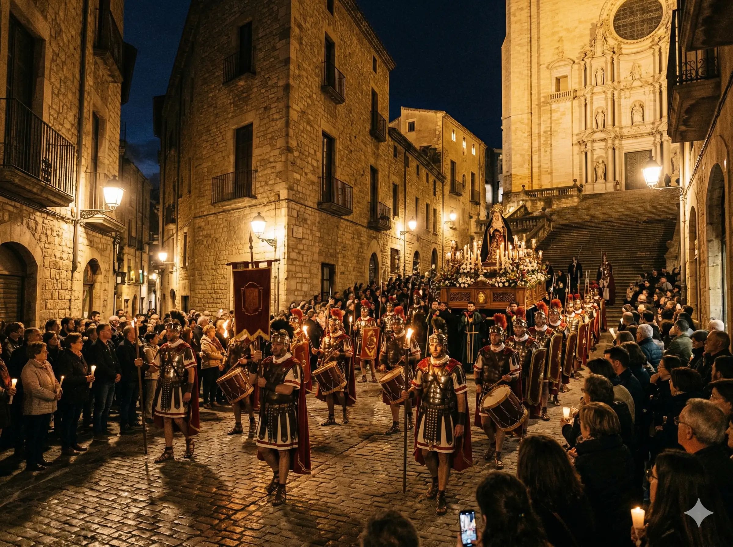Girona cambia una de sus imágenes más icónicas de Semana Santa: los manaies ya no golpearán la escalinata de la catedral