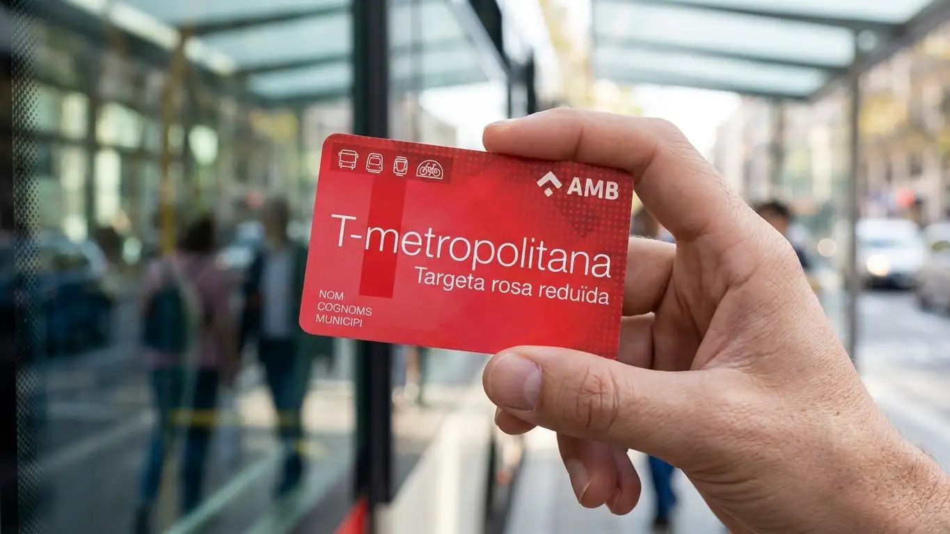 La targeta rosa de la T-metropolitana