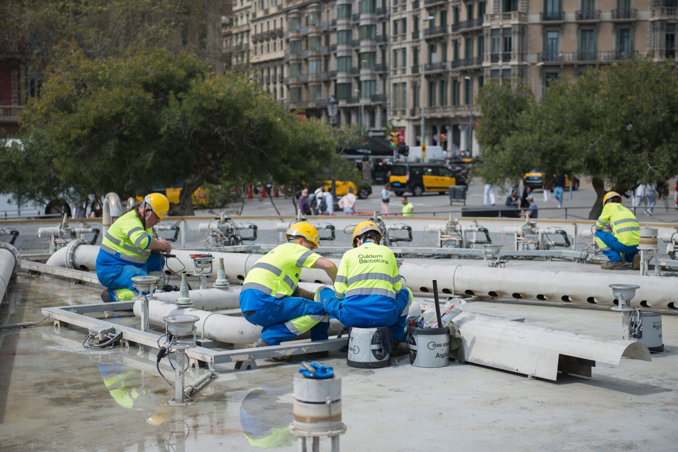 Barcelona reactiva les seves fonts ornamentals després del fi de l'alerta hídrica