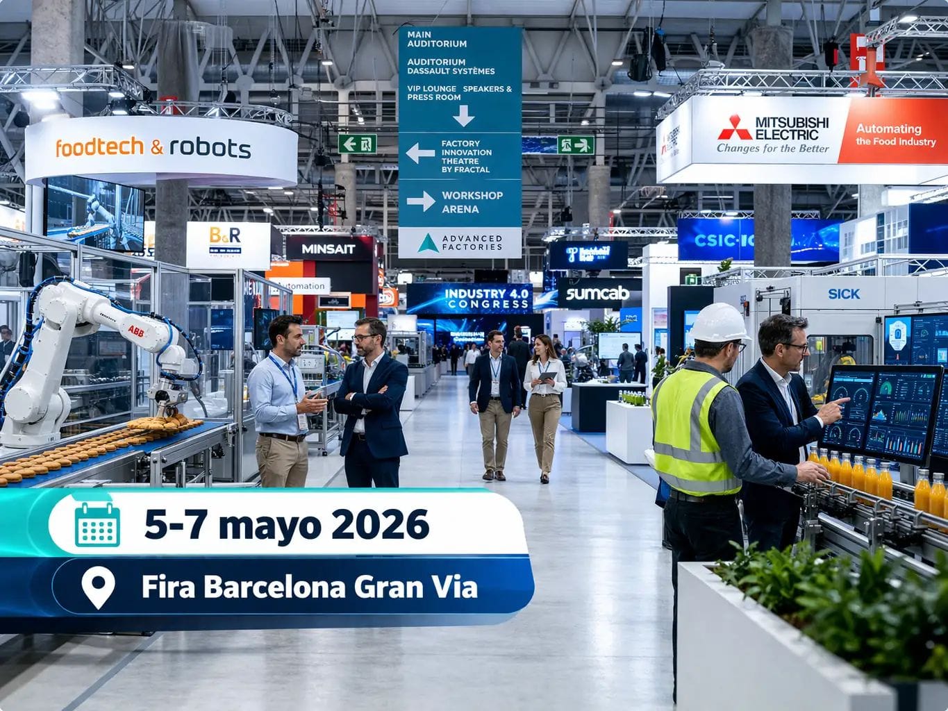 Advanced Factories 2026 llevará a Barcelona el gran debate sobre cómo automatizar la industria alimentaria