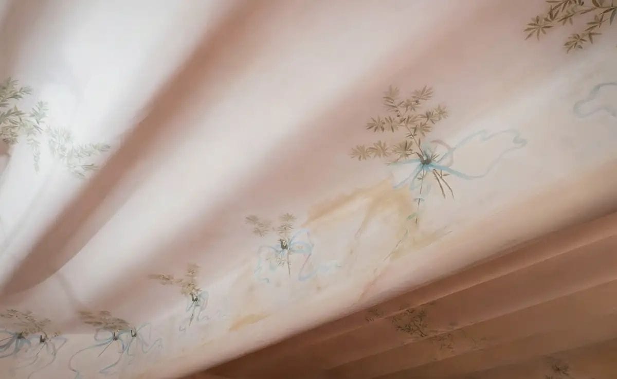Teixit restaurat de la Casa Batlló amb pintures originals recuperades