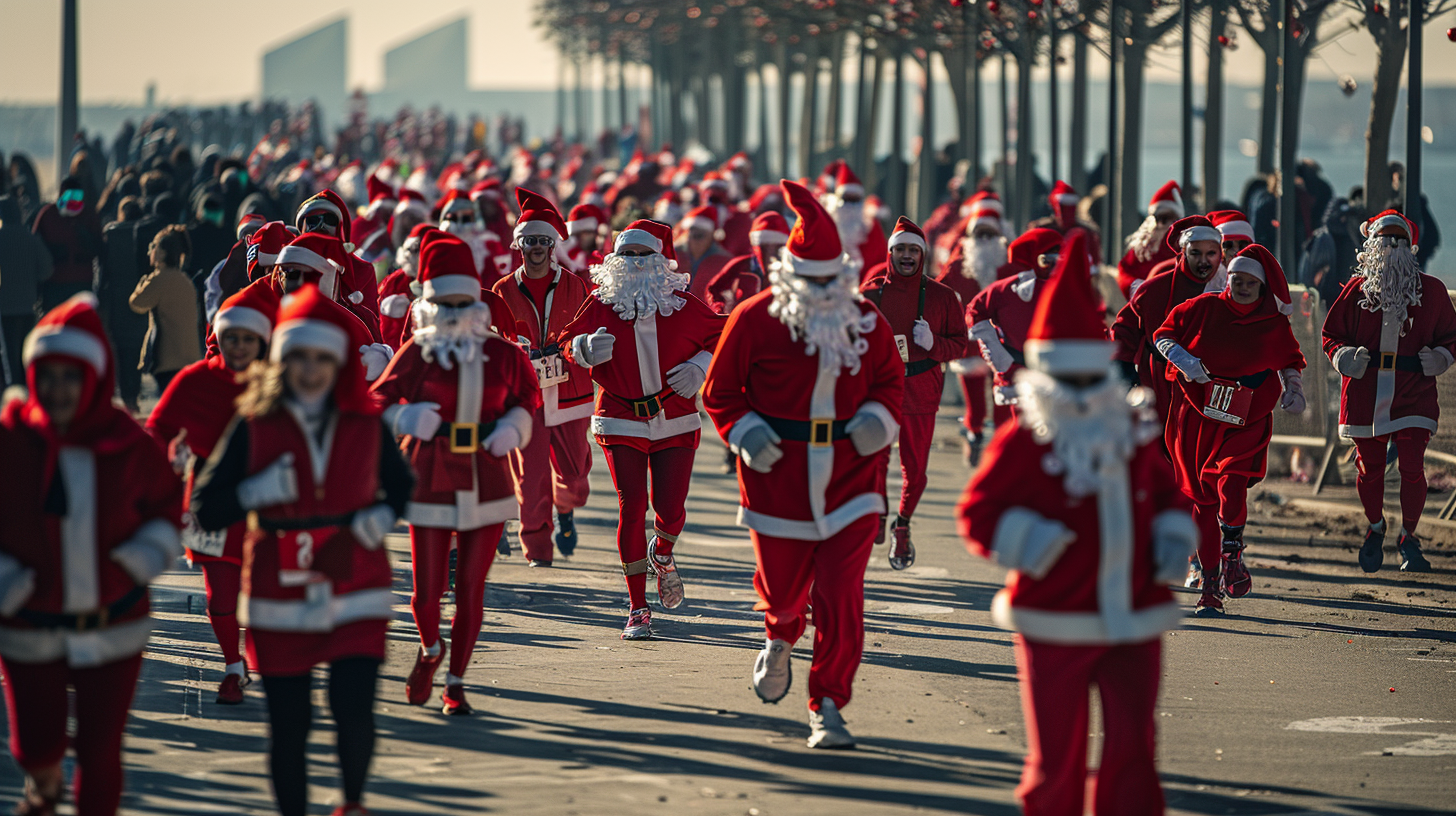 El Parc del Fòrum se llena de espíritu navideño con la Cursa de Papá Noel
