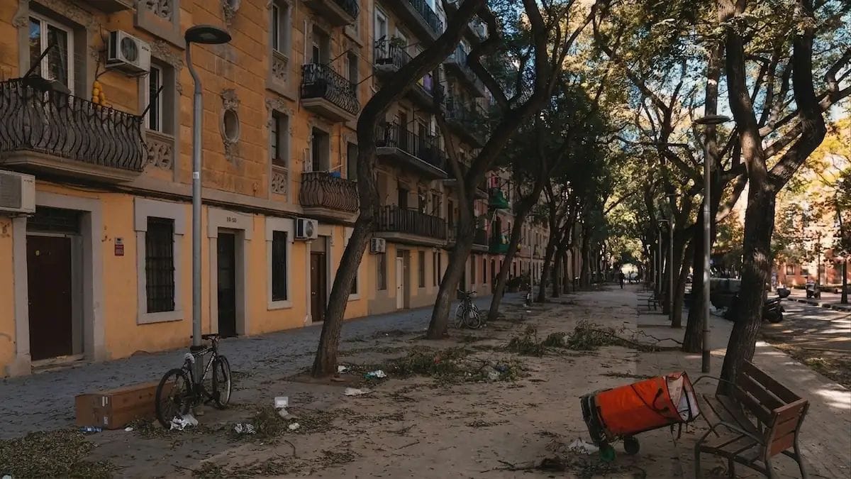 El viento sorprende en la Gran Barcelona: árboles caídos y alerta en la calle