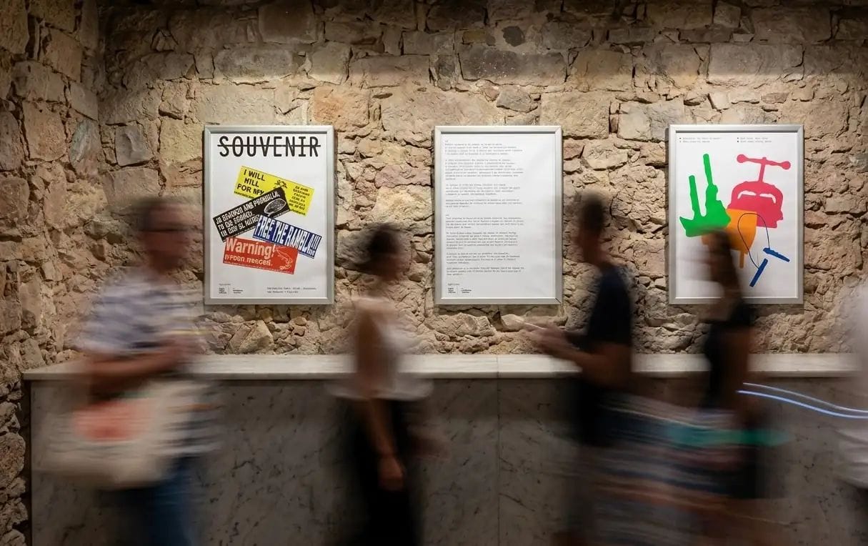 Cartells de la mostra "Elisava x Amics de La Rambla; Souvenir"