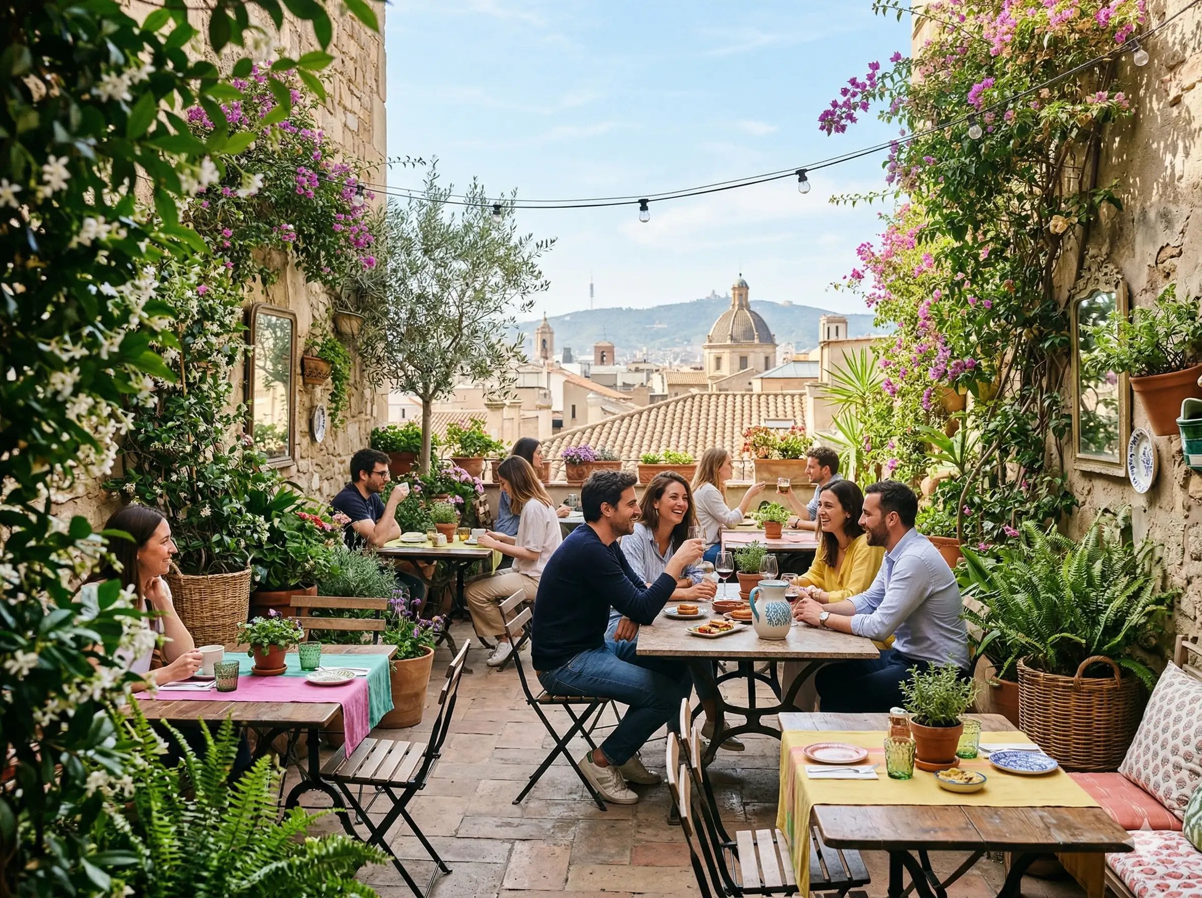 Qué terrazas descubrir esta primavera en Barcelona: patios secretos, vistas al mar y oasis urbanos