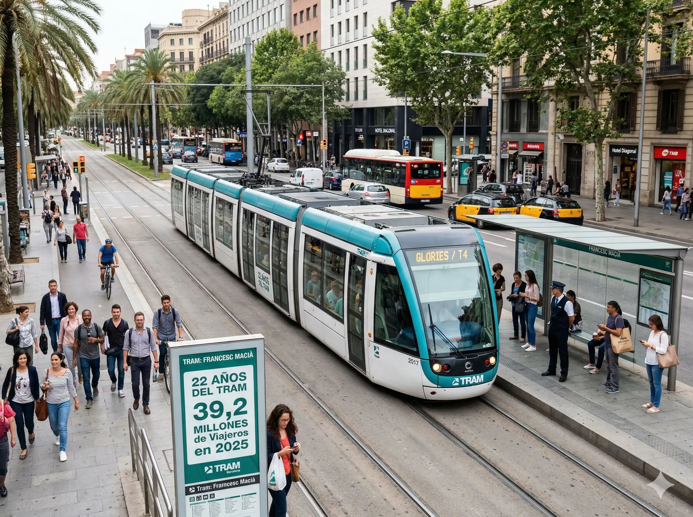 El TRAM cumple 22 años en Barcelona