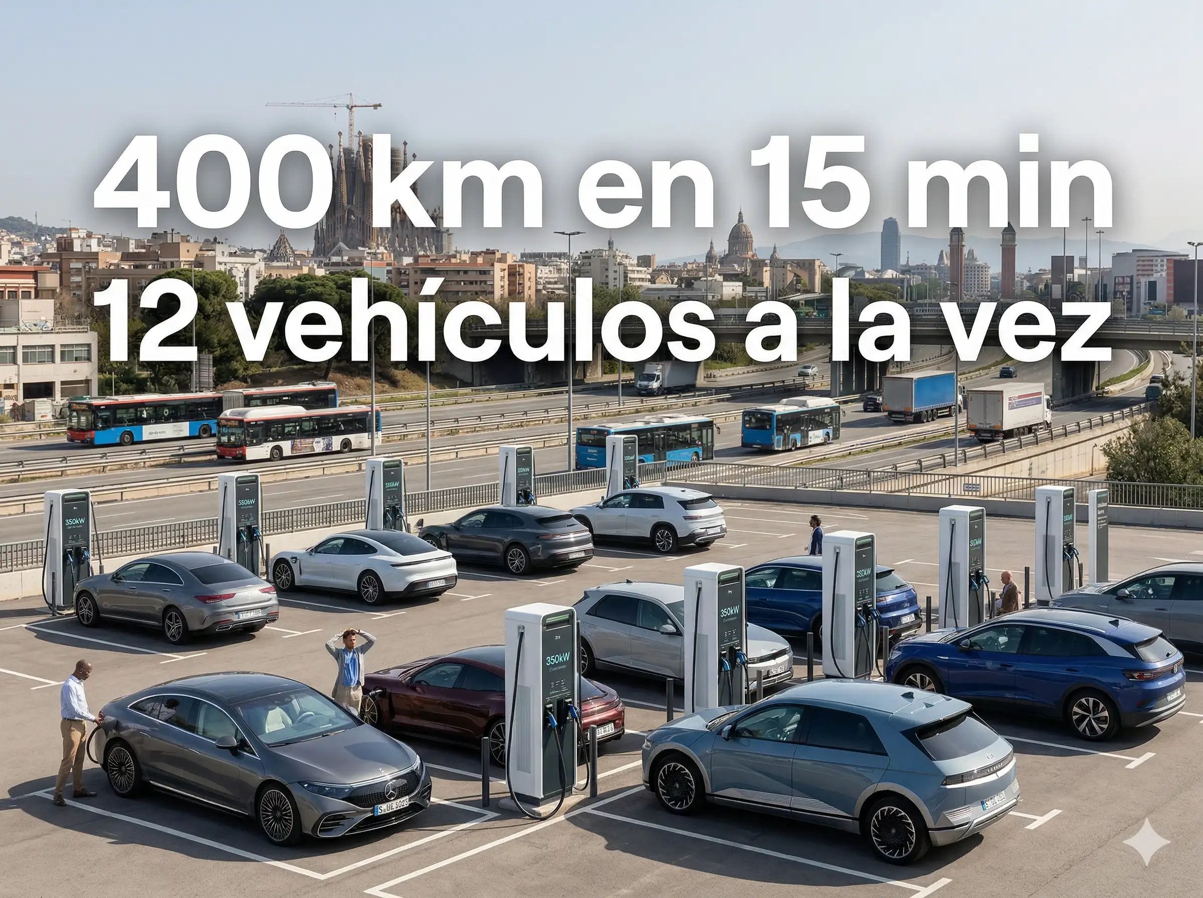 Barcelona abrirá este año una electrolinera capaz de dar 400 km en 15 minutos junto a la Ronda de Dalt