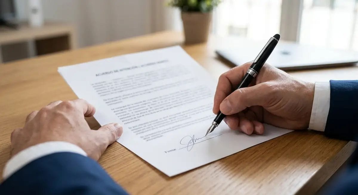 Firma del pacte (imatge generada per IA)