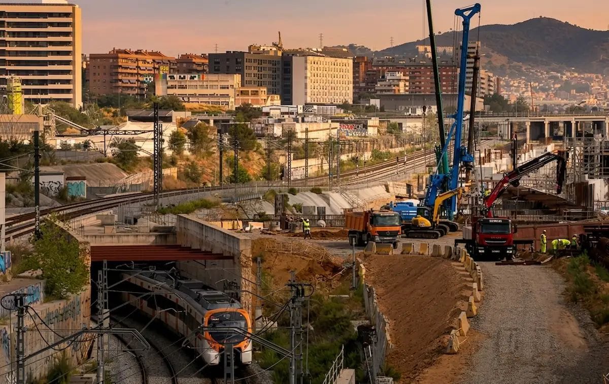 Un túnel de Rodalies a Barcelona