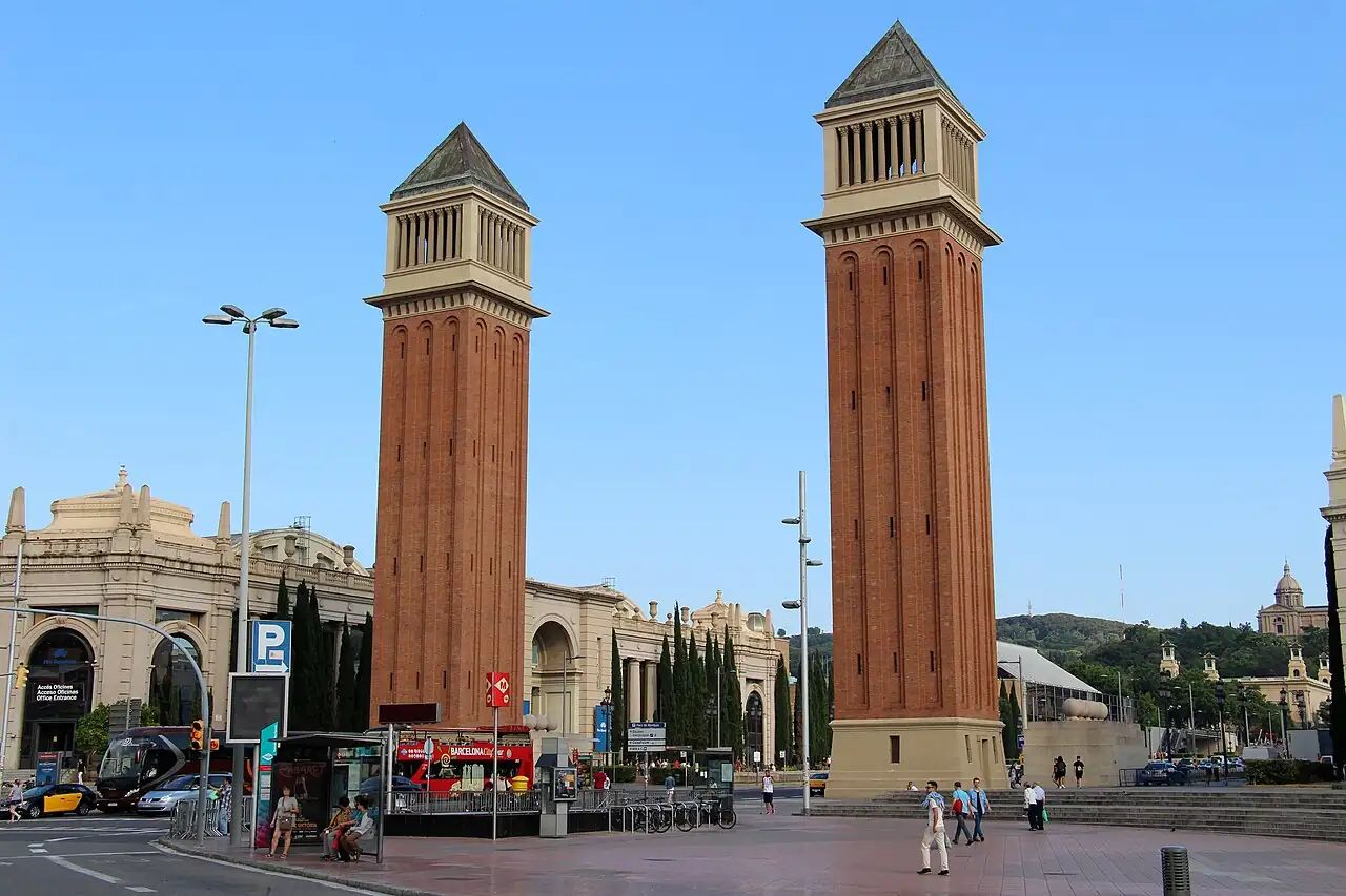 Torres Venecianes a la plaça d'Espanya de Barcelona