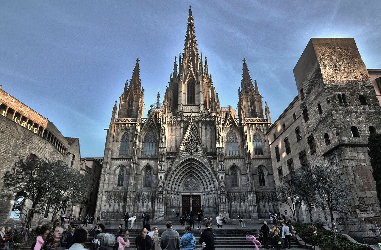 Façana gòtica de la Catedral de Barcelona