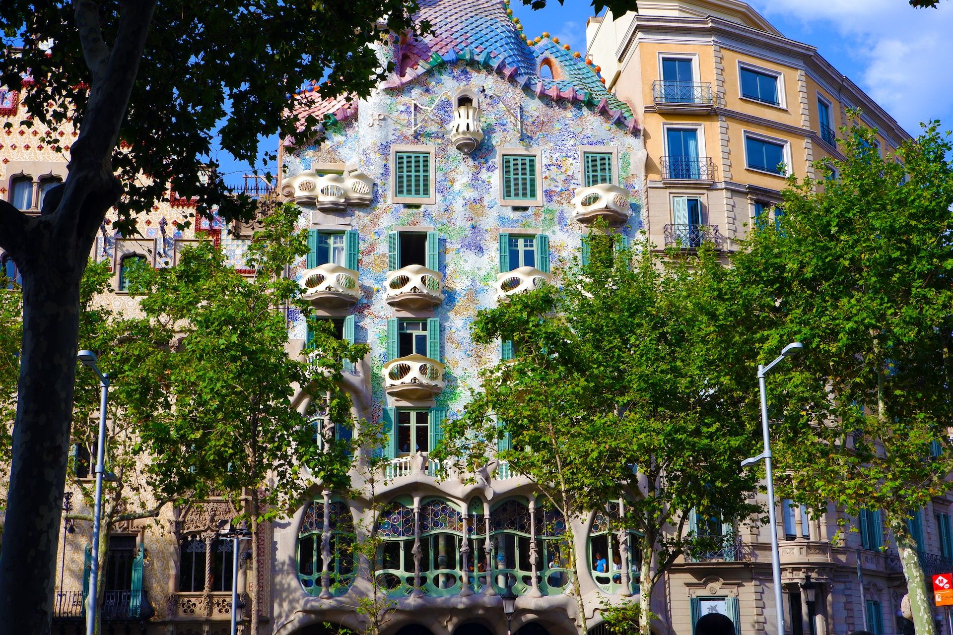 Façana de la Casa Batlló al Passeig de Gràcia