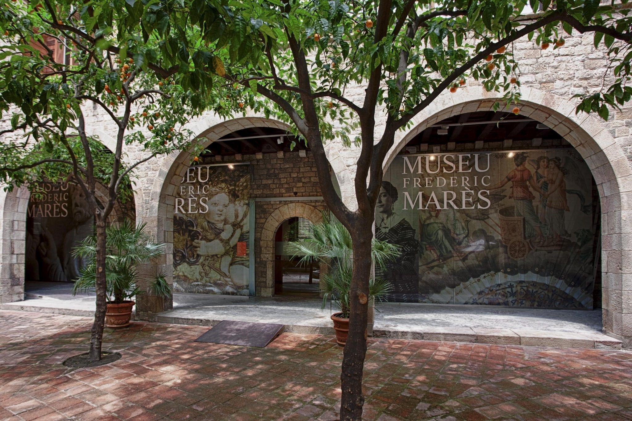 Pati interior del Museu Frederic Marès al Barri Gòtic