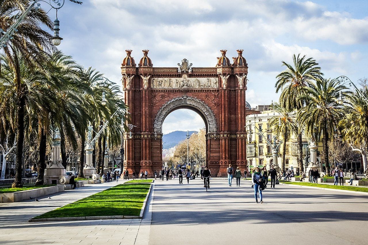 L'Arc de Triomf al Passeig de Lluís Companys de Barcelona