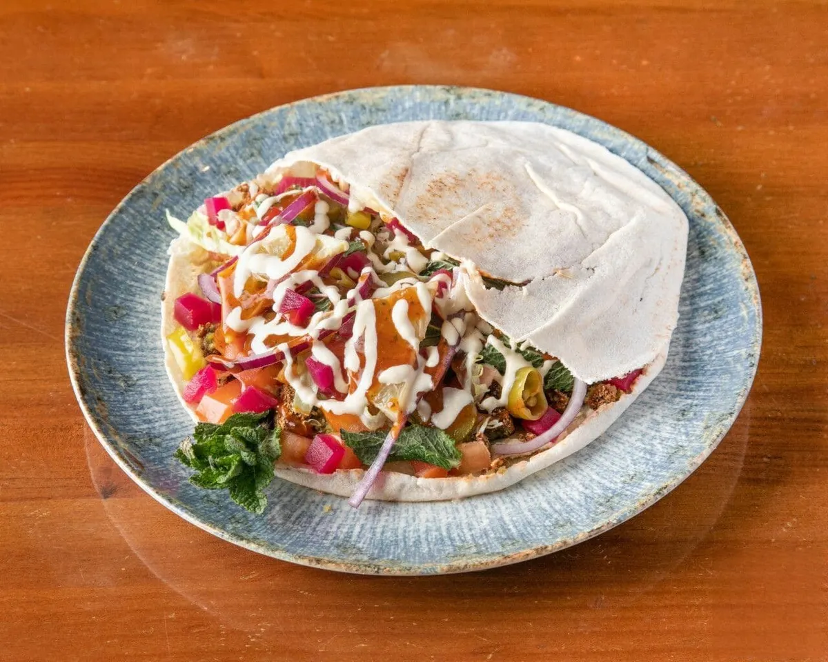 Pita de Falafel Casero (Vegano): 4,49 €