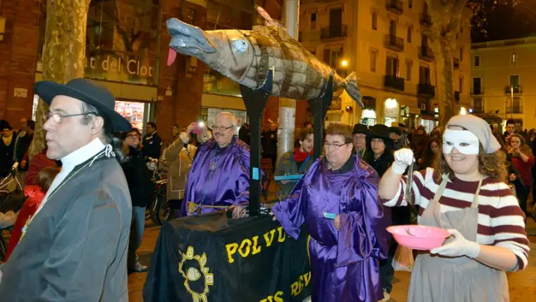 Tradicional Entierro de la Sardina el 5 de marzo de 2025 en Barcelona