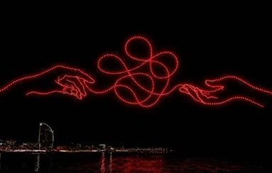 Espectáculo de drones «El hilo rojo. De Barcelona a Shangái»