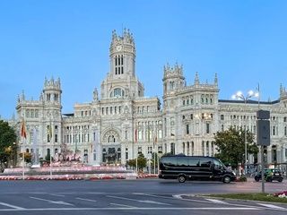 Cibeles pierde seis árboles de forma temporal por el escenario de la misa del Papa