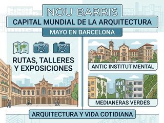 Nou Barris se convierte en el gran escenario de la arquitectura en Barcelona este mayo