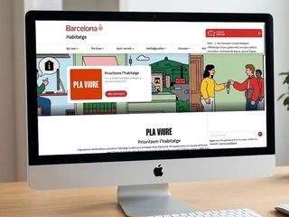 Barcelona estrena una web de vivienda más clara y con trámites online