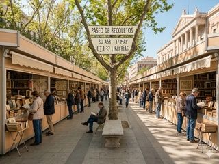 Recoletos recupera su gran feria del libro antiguo con cartel renovado, homenaje a Calleja y miles de joyas