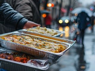 Los canelones para llevar conquistan Sant Esteve pese a la lluvia en Barcelona