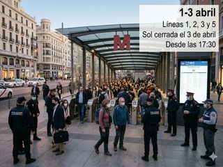 Madrid refuerza el Metro en Semana Santa y cerrará Sol el viernes 3 desde las 17:30