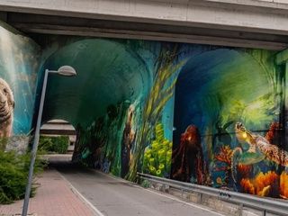 Torrelodones convierte un paso olvidado en una galería al aire libre