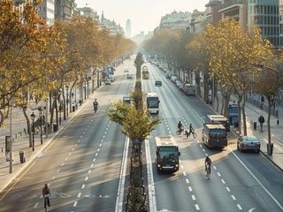 Barcelona transformará la Gran Vía con aceras de 6 m y ciclovías: obras en 2026