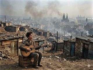 La Barcelona de posguerra revive en una novela sobre chabolas, guitarra y supervivencia en Montjuïc