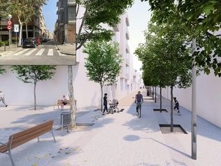 Sant Andreu transforma el carrer de Sant Hipòlit en un espacio peatonal único