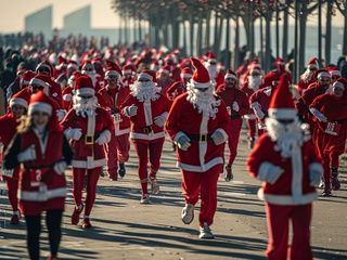 El Parc del Fòrum se llena de espíritu navideño con la Cursa de Papá Noel