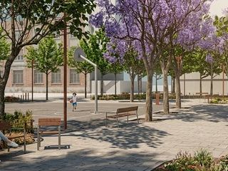 Les Corts tendrá un parque renovado con más verde y zonas deportivas